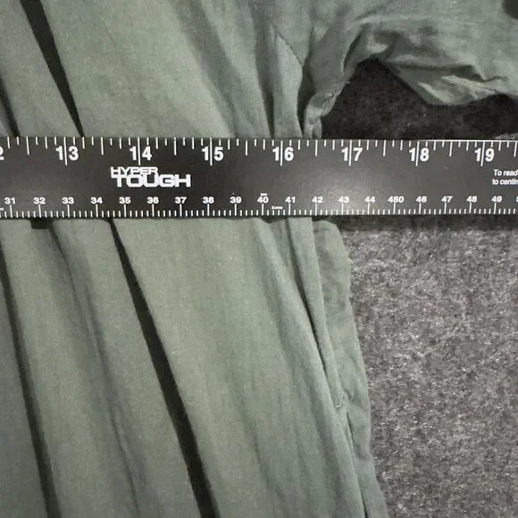 Daughters of India Sahana Dress Women's Small Green Boho Maxi Tiered Long Pocket - Picture 4 of 8